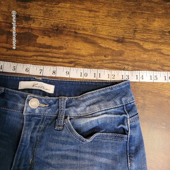 Kancan Denim Shorts M Low Rise Medium Light Stretch Denim KC7058 Country Girl - Picture 4 of 9